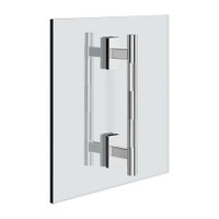 Immagine di Gessi INCASTRI maniglia doppia 20 cm, Installazione verticale/orizzontale, finitura cromo 75630#031