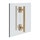 Gessi INCASTRI maniglia doppia 20 cm, Installazione verticale/orizzontale, finitura warm bronze brushed PVD 75630#726