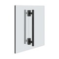 Immagine di Gessi INCASTRI maniglia doppia 30 cm. Installazione verticale/orizzontale, colore nero finitura opaco 75631#299