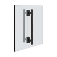 Immagine di Gessi INCASTRI maniglia doppia 30 cm. Installazione verticale/orizzontale, colore nero finitura opaco 75631#299