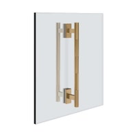 Immagine di Gessi INCASTRI maniglia doppia 30 cm. Installazione verticale/orizzontale, finitura warm bronze brushed PVD 75631#726