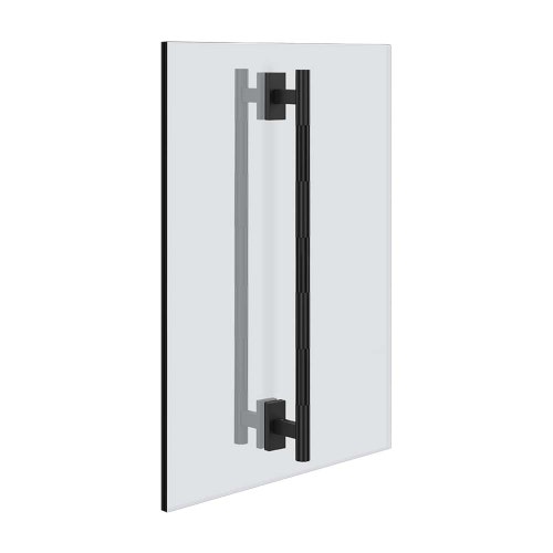 Immagine di Gessi INCASTRI maniglia doppia 45 cm. Installazione verticale/orizzontale, colore nero finitura opaco 75632#299