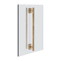 Immagine di Gessi INCASTRI maniglia doppia 45 cm. Installazione verticale/orizzontale, finitura warm bronze brushed PVD 75632#726