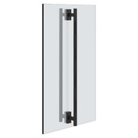 Immagine di Gessi INCASTRI maniglia doppia 60 cm. Installazione verticale/orizzontale, colore nero finitura opaco 75633#299