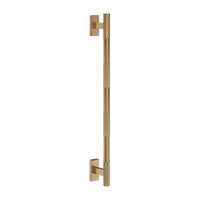 Immagine di Gessi INCASTRI maniglia 40 cm. Installazione verticale/orizzontale, finitura warm bronze brushed PVD 75636#726