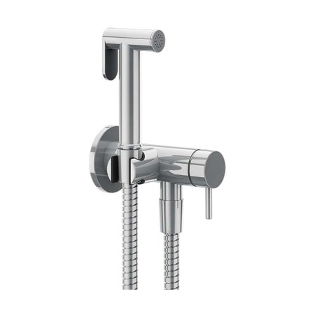 Immagine di Gessi SHOWER doccetta shut-off a parete, con miscelatore, finitura cromo 45130#031