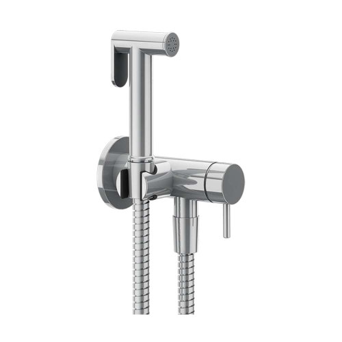 Immagine di Gessi SHOWER doccetta shut-off a parete, con miscelatore, finitura cromo 45130#031