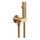 Gessi SHOWER doccetta Igienica a pulsante Shut-Off a parete con valvola di sicurezza e attacco da 1/2, finitura warm bronze brushed PVD 45124#726