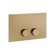 Immagine di Gessi INCASTRI placca di finitura per GEBERIT SIGMA 8 e 12, finitura warm bronze brushed PVD 75611#726