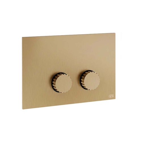 Immagine di Gessi INCASTRI placca di finitura per TECE, finitura warm bronze brushed PVD 75617#726