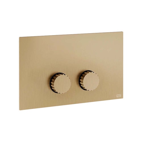 Immagine di Gessi INCASTRI placca di finitura per VIEGA PREVISTA 12, finitura warm bronze brushed PVD 75621#726