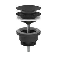 Immagine di Gessi Piletta lavabo "Stop&Go", colore nero finitura opaco 01421#299