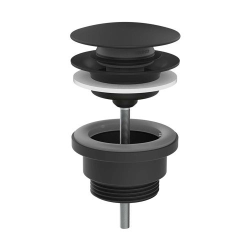 Immagine di Gessi Piletta lavabo "Stop&Go", colore nero finitura opaco 01421#299