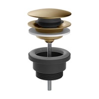 Immagine di Gessi Piletta lavabo "Stop&Go", finitura warm bronze brushed PVD 01421#726