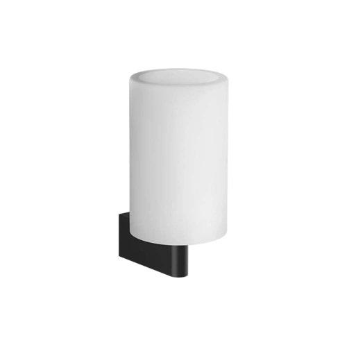 Immagine di Gessi ACCESSORIES bicchiere a parete bianco, colore nero finitura opaco 66407#299