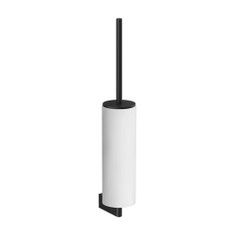 Immagine di Gessi ACCESSORIES porta scopino a parete bianco, colore nero finitura opaco 66419#299