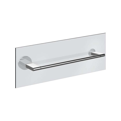 Immagine di Gessi ACCESSORIES maniglia e portasalvietta per vetro 30 cm, finitura cromo 66511#031