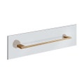 Immagine di Gessi ACCESSORIES maniglia e portasalvietta per vetro 45 cm, finitura warm bronze brushed PVD 66513#726