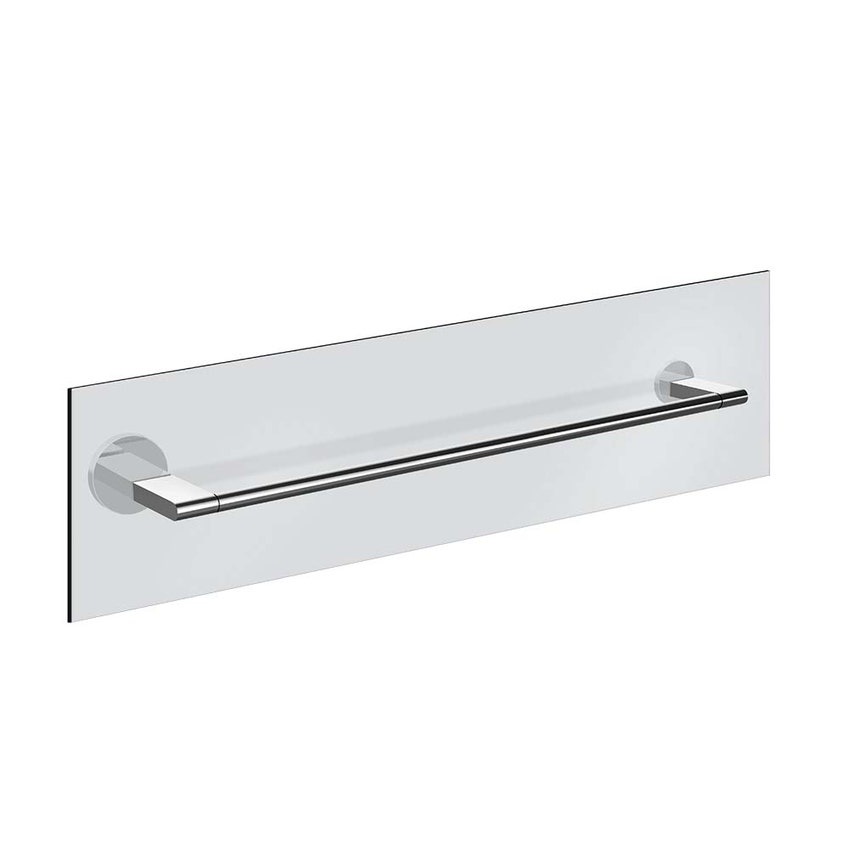 Immagine di Gessi ACCESSORIES maniglia e portasalvietta per vetro 60 cm, finitura cromo 66515#031