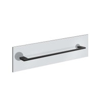 Immagine di Gessi ACCESSORIES maniglia e portasalvietta per vetro 60 cm, colore nero finitura opaco 66515#299