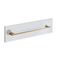 Immagine di Gessi ACCESSORIES maniglia e portasalvietta per vetro 60 cm, finitura warm bronze brushed PVD 66515#726