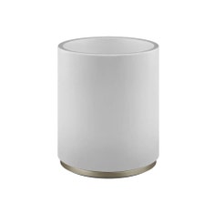 Immagine di Gessi ACCESSORIES gettacarta colore bianco, finitura finox brushed nickel 45590#149