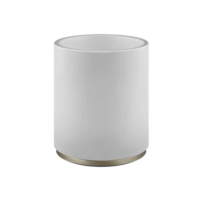 Immagine di Gessi ACCESSORIES gettacarta colore bianco, finitura finox brushed nickel 45590#149