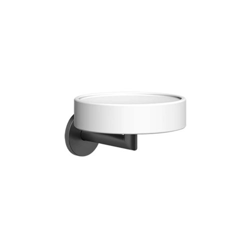 Immagine di Gessi ACCESSORIES porta sapone a parete colore bianco, colore nero finitura opaco 63601#299