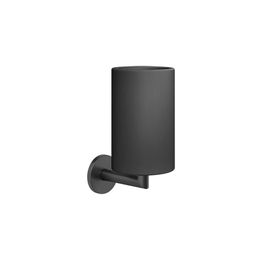 Immagine di Gessi ACCESSORIES porta bicchiere a parete colore nero, colore nero finitura opaco 63608#299