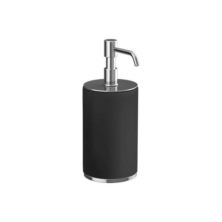 Immagine di Gessi ACCESSORIES dispenser sapone d'appoggio colore nero, finitura cromo 66438#031