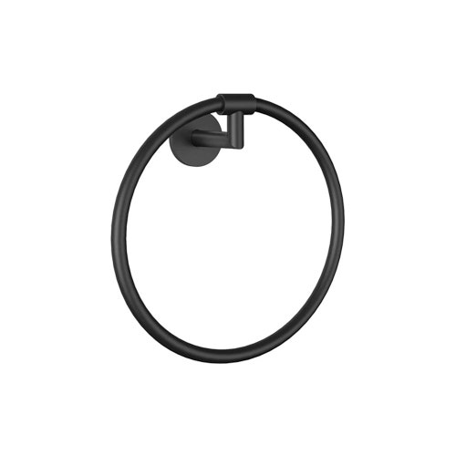 Immagine di Gessi ACCESSORIES porta salvietta a parete, ad anello, colore nero finitura opaco 63709#299