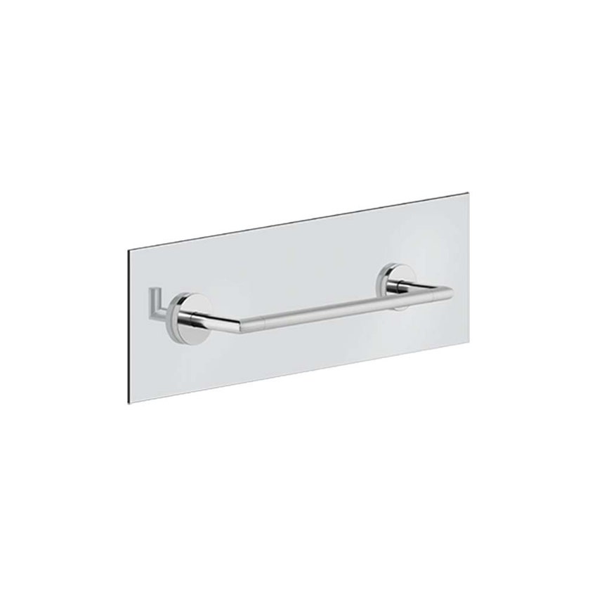 Immagine di Gessi ACCESSORIES maniglia e porta salvietta L.30 cm per vetro, finitura cromo 63724#031