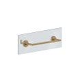 Immagine di Gessi ACCESSORIES maniglia e porta salvietta L.30 cm per vetro, finitura warm bronze brushed PVD 63724#726