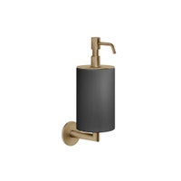 Immagine di Gessi ACCESSORIES dispenser sapone a parete colore nero, finitura warm bronze brushed PVD 63614#726
