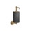 Immagine di Gessi ACCESSORIES dispenser sapone a parete colore nero, finitura warm bronze brushed PVD 63614#726