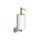 Gessi ACCESSORIES dispenser sapone a parete colore bianco, finitura brass brushed PVD 63613#727