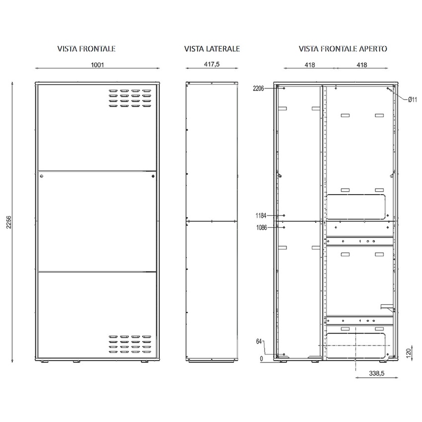 Immagine di Haier Sistema con armadio autoportante colore RAL 9016 con accumulo ACS da 200 litri per monoblocco R32 seconda generazione AIW-BIG-AUT-M-R32