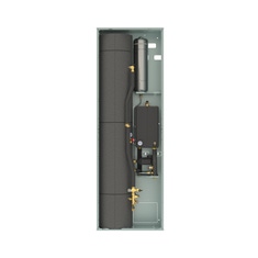 Immagine di Haier Sistema con armadio autoportante colore RAL 9016 con accumulo ACS da 150 litri per monoblocco R32 seconda generazione AIW-SMALL-AUT-M-R32