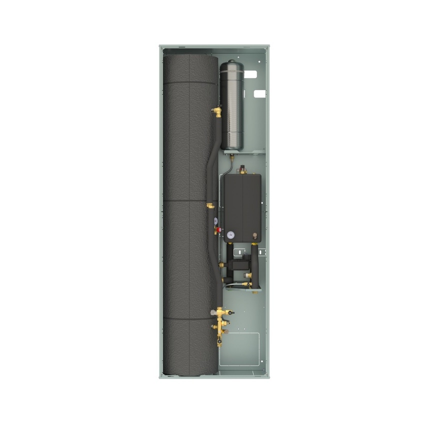 Immagine di Haier Sistema con armadio autoportante colore RAL 9016 con accumulo ACS da 150 litri per monoblocco R32 seconda generazione AIW-SMALL-AUT-M-R32