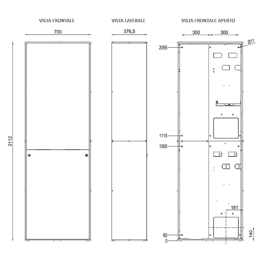 Immagine di Haier Sistema con armadio incasso con accumulo ACS da 150 litri per monoblocco R32 seconda generazione AIW-SMALL-M-R32
