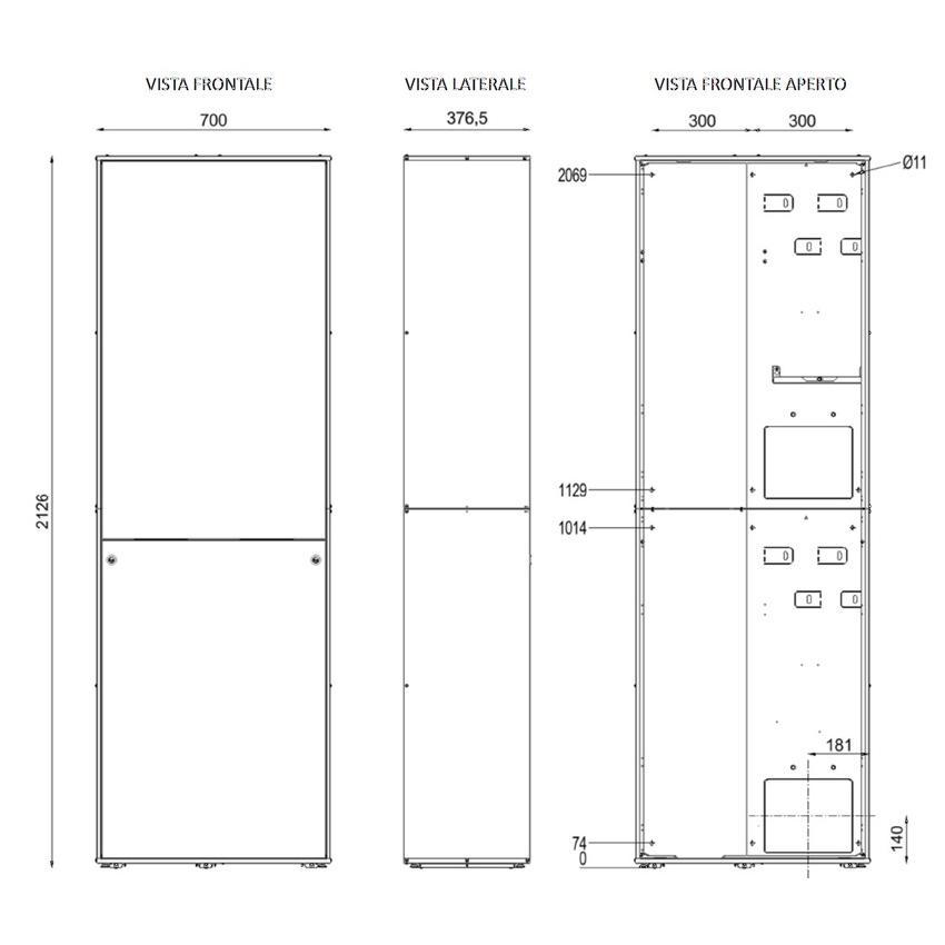 Immagine di Haier Sistema con armadio autoportante colore RAL 9016 con accumulo ACS da 150 litri per monoblocco R32 seconda generazione AIW-SMALL-AUT-M-R32