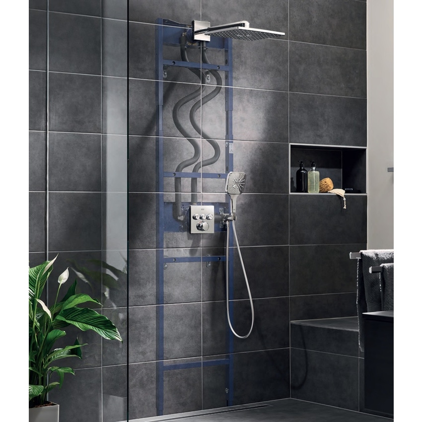 Immagine di Grohe RAPID  Shower Frame corpo incasso per installazioni con soffione duo e manopola con telaio doccia integrato 1039949990