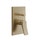 Gessi RILIEVO miscelatore a parete, 2 vie, con deviatore automatico bagno/doccia, senza corpo incasso, finitura warm bronze brushed PVD 59079#726