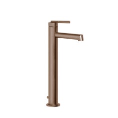 Immagine di Gessi INGRANAGGIO miscelatore lavabo H.33 cm, con scarico e flessibili di collegamento, finitura copper brushed PVD 63503#708