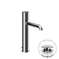 Immagine di Gessi HABITO miscelatore lavabo H.26.7 cm, con piletta Stop&Go, con flessibili di collegamento, finitura cromo 70005#031
