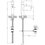 Immagine di Gessi HABITO miscelatore lavabo H.26.7 cm, con piletta Stop&Go, con flessibili di collegamento, finitura cromo 70005#031