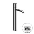 Immagine di Gessi HABITO miscelatore lavabo H.33.7 cm, con piletta Stop&Go, con flessibili di collegamento, finitura cromo 70003#031