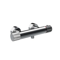 Immagine di Gessi HABITO RIGATO miscelatore termostatico esterno doccia, finitura cromo 70533#031