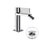 Gessi INVERSO RIGATO miscelatore bidet, con scarico e flessibili, finitura cromo 73507#031