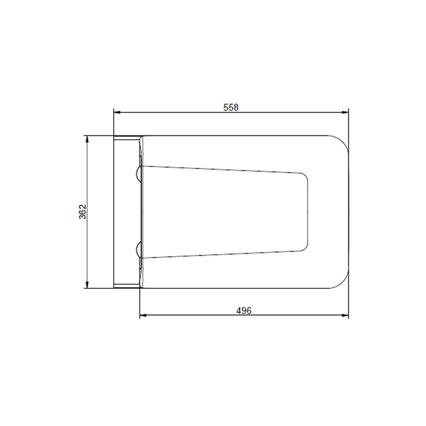 Immagine di Gessi TOTAL LOOK vaso sospeso a parete 6 litri, sedile con chiusura rallentata, colore bianco finitura lucido 37573#518